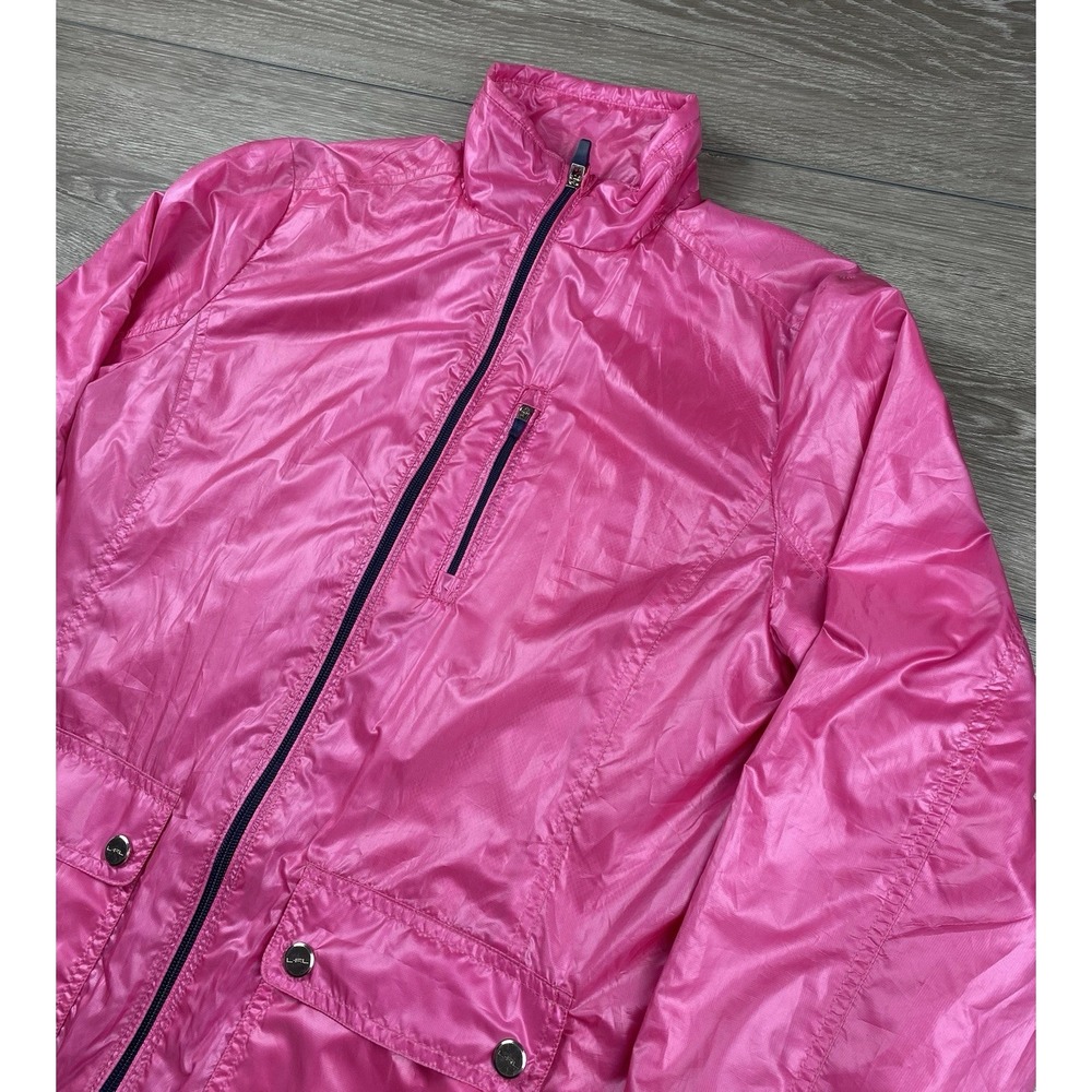 Lauren Ralph‎ Lauren Women's Active Full Zip Windbreaker Jacket Hot Pink Size XS